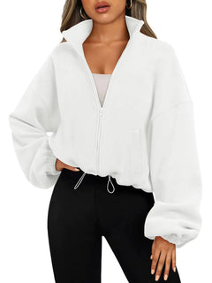 AUTOMET Women's Zip Up Hoodies Oversized Sweatshirts Long Sleeve